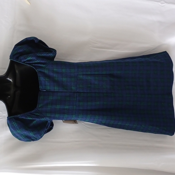 *SO Peasant Pinafore Mini Dress, NWT, 17" pit to pit,  15" flat waist measuremen - Picture 4 of 7